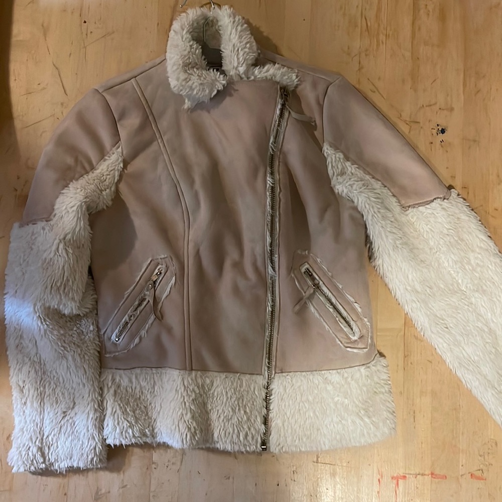 Faux fur/Suede Sherpa Jacket